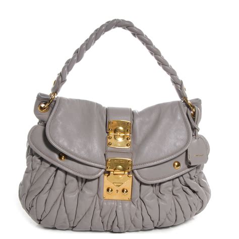 miu miu coffer bag size|Miu Coffer matelassé nappa leather handbag .